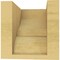 Ekena Millwork 5"W x 5"D x 5"H Wide Ridgewood Rough Cedar Woodgrain TimberThane Corbel, Primed Tan CORUR05X05X05RIDRCPR - alternate 5